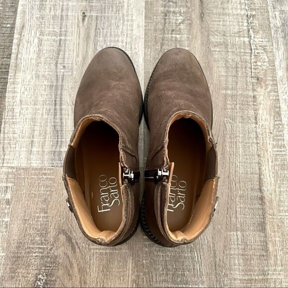 Franco Sarto brown leather booties - Picture 5 of 6